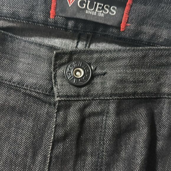 GUESS 38 x 32 Men’s Del Mar Slim Straight Fit Black Jeans - Picture 16 of 16